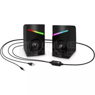 CONNECT IT Zvočniki NEO PC, RGB, USB, 3, 5 mm, črni CONNECT IT Zvočniki NEO PC, RGB, USB, 3, 5 mm, črni