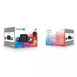 CONNECT IT Zvočniki Rumble PRO PC, 2.1, USB, 3, 5 mm, črni