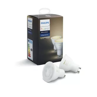 PHILIPS Hue White Ambiance, 2x žarnica 4, 2W GU10 PHILIPS Hue White Ambiance, 2x žarnica 4, 2W GU10