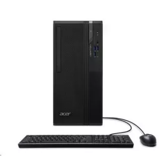 ACER PC Veriton VS2720G, i5-14400, 8GB DDR5, 512GB M.2 SSD, Wifi, DVD±RW, USB KB miška, W11P, 300W, črna