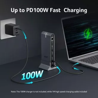 ACER 15in1 USB Type-C Universal Mini-dock: Gostiteljski vmesnik: USB-C, 2x USB-A 2.0, 1x USB-A 3.2 Gen2, 1x USB-A 3.2 Gen1, 1