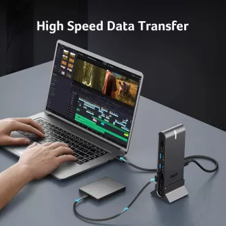 ACER 15in1 USB Type-C Universal Mini-dock: Gostiteljski vmesnik: USB-C, 2x USB-A 2.0, 1x USB-A 3.2 Gen2, 1x USB-A 3.2 Gen1, 1