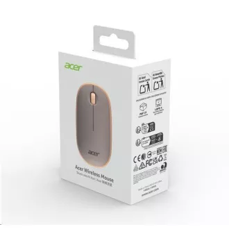 ACER Mouse Brezžična miška z mehurčki, RF2.4G, 1600 dpi, bež