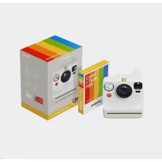 Polaroid Now Gen 3 Pebble White v paketu z barvnim filmom (8 fotografij)