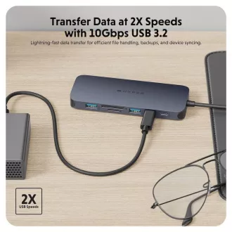 Hyper® EcoSmart™ Gen.2 Dual HDMI USB-C 11-in-1 Hub 140W PD 3.1 Pass-thru Hyper® EcoSmart™ Gen.2 Dual HDMI USB-C 11-in-1 Hub 140W PD 3.1 Pass-thru