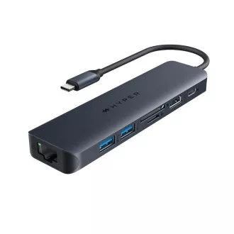 Hyper® EcoSmart™ Gen.2 USB-C 7-v-1 Hub 100W PD Pass-thru
