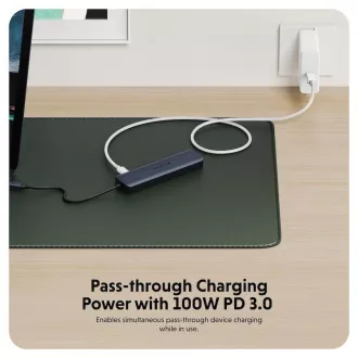 Hyper® EcoSmart™ Gen.2 USB-C 7-v-1 Hub 100W PD Pass-thru