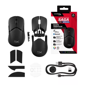 HyperX Pulsefire Saga Wireless - Gaming Mouse (črna) - Miška