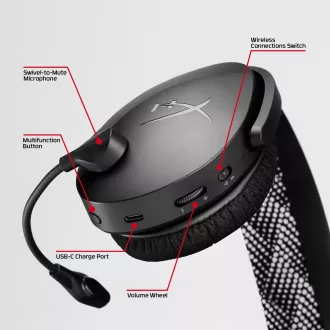 HyperX Cloud Jet Dual Wireless Gaming Headset, modre barve