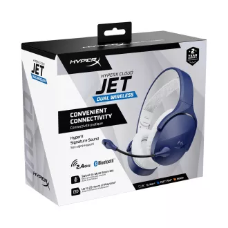 HyperX Cloud Jet Dual Wireless Gaming Headset, modre barve