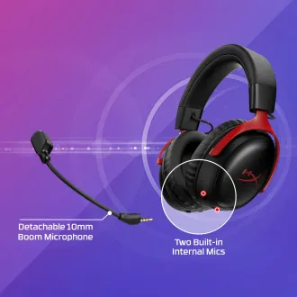 HyperX Cloud III S brezžične bele gaming slušalke