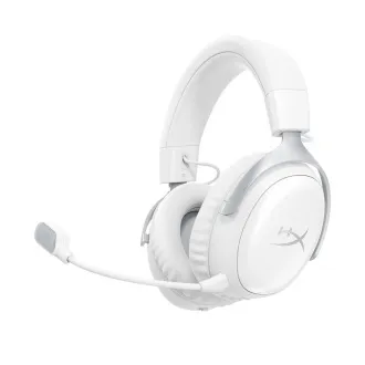 HyperX Cloud III S brezžične bele gaming slušalke