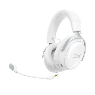 HyperX Cloud III S brezžične bele gaming slušalke