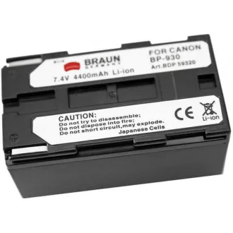 Baterija Braun CANON BP-930, BP-945, 4400mAh