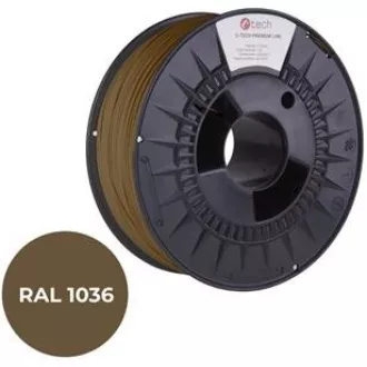 C-TECH Printing string (filament) PREMIUM LINE, PLA, biserno zlato, RAL1036, 1, 75mm, 1kg