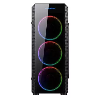 VeinX ohišje Mars MAR01A Mid Tower, brez napajalnika, 3xUSB, prozorna stranica, 4xARGB Ventilator 120mm, črno VeinX ohišje Mars MAR01A Mid Tower, brez napajalnika, 3xUSB, prozorna stranica, 4xARGB Ventilator 120mm, črno