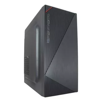VeinX ohišje Crown CR18A Mid Tower, brez napajalnika, 1x USB3.0, 2x USB2.0, črno