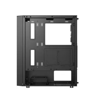 1stCOOL ohišje GAMER 4, Mid tower, AU, USB 3.0, USB-C, 2x120mm, brez napajalnika, črno