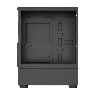 1stCOOL ohišje GAMER 5, Mid tower, AU, USB 3.0, USB-C, 2x 140 ARGB ventilator, 1x 120 ARGB ventilator, brez napajalnika, črno