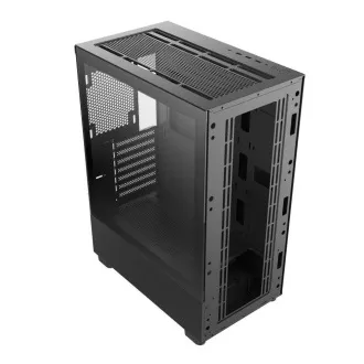 1stCOOL ohišje GAMER 5, Mid tower, AU, USB 3.0, USB-C, 2x 140 ARGB ventilator, 1x 120 ARGB ventilator, brez napajalnika, črno