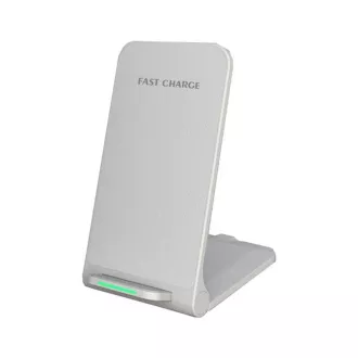 1stCOOL QI brezžični polnilec H18, zložljivo stojalo, USB-C, bel