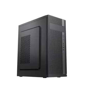 VeinX ohišje ID02A Mid Tower, brez napajalnika, 1x USB3.0, 2x USB2.0, črno