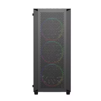VeinX ohišje BR15A Mid Tower, brez napajalnika, 2x USB3.0, 1x USB2.0, 4x 120mm ARGB ventilator, 1x ARGB krmilnik, črno