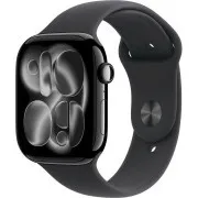 Apple Watch Series 11 GPS   Cellular 46 mm Jet Black Aluminium Case s črnim športnim trakom - M/L