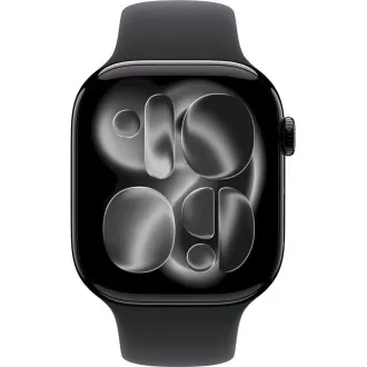 Apple Watch Series 11 GPS Cellular 46 mm Jet Black Aluminium Case s črnim športnim trakom - M/L Apple Watch Series 11 GPS Cellular 46 mm Jet Black Aluminium Case s črnim športnim trakom - M/L