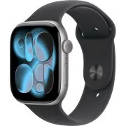 Apple Watch Series 11 GPS   Cellular 46mm ohišje iz vesoljsko sivega aluminija s črnim športnim trakom - M/L