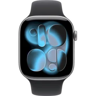 Apple Watch Series 11 GPS Cellular 46mm ohišje iz vesoljsko sivega aluminija s črnim športnim trakom - M/L Apple Watch Series 11 GPS Cellular 46mm ohišje iz vesoljsko sivega aluminija s črnim športnim trakom - M/L