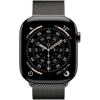 Apple Watch Series 11 GPS Cellular 46 mm ohišje iz titanovega skrilavca z milansko zanko iz skrilavca - S/M Apple Watch Series 11 GPS Cellular 46 mm ohišje iz titanovega skrilavca z milansko zanko iz skrilavca - S/M
