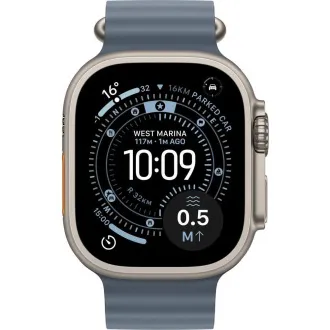 Apple Watch Ultra 3 GPS Cellular 49mm Ohišje iz naravnega titana s sidrno modrim oceanskim pasom Apple Watch Ultra 3 GPS Cellular 49mm Ohišje iz naravnega titana s sidrno modrim oceanskim pasom