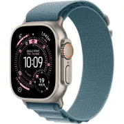 Apple Watch Ultra 3 GPS   Cellular 49 mm ohišje iz naravnega titana s svetlo modro alpsko zanko - srednje veliko