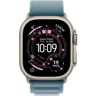 Apple Watch Ultra 3 GPS Cellular 49 mm ohišje iz naravnega titana s svetlo modro alpsko zanko - Veliko Apple Watch Ultra 3 GPS Cellular 49 mm ohišje iz naravnega titana s svetlo modro alpsko zanko - Veliko
