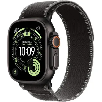 Apple Watch Ultra 3 GPS Cellular 49 mm črno titanovo ohišje s črno/ogljevo zanko Trail - M/L Apple Watch Ultra 3 GPS Cellular 49 mm črno titanovo ohišje s črno/ogljevo zanko Trail - M/L