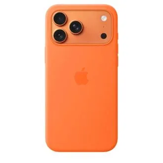 Silikonski ovitek za Apple iPhone 17 Pro Max z MagSafe – oranžen Silikonski ovitek za Apple iPhone 17 Pro Max z MagSafe – oranžen