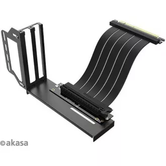 AKASA RISER BLACK PRO, navpično držalo za grafični procesor   kabel PCIe 3.0 Riser Premium