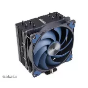 AKASA CPU hladilnik Alucia H4, toplotne cevi, črna rebra