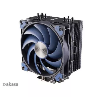AKASA CPU hladilnik Alucia H4, toplotne cevi, črna rebra