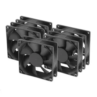 AKASA ventilator AK-8025LS-KT05 80x80, Ležajna glava, 3-pim, 5 kosov v pakiranju