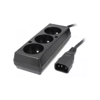 Podaljševalni kabel 3x230V za UPS (IEC320-C14), 30 cm