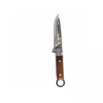 Lovski nož z okrašenim rezilom, 27 cm