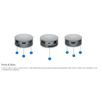 DELL DA310 mobilni adapter USB-C