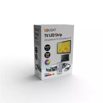 Solight LED RGB trak za TV, 2x 50cm, USB, stikalo, daljinski upravljalnik