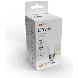 Solight LED žarnica, klasične oblike, 12W, E27, 4000K, 270°, 1020lm