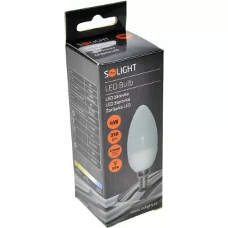 Solight LED žarnica, sveča, 4W, E14, 3000K, 340lm