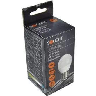 Solight LED žarnica, miniglobe, 6W, E27, 3000K, 510lm