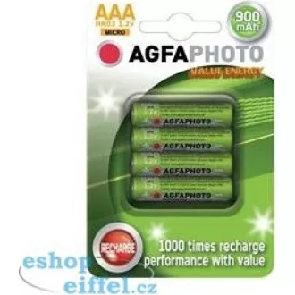 AgfaPhoto akumulatorske baterije NiMH AAA, 900mAh, blister 4pcs AgfaPhoto akumulatorske baterije NiMH AAA, 900mAh, blister 4pcs