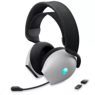 DELL Alienware brezžične igralne slušalke z dvojnim načinom delovanja - AW720H (Lunar Light)
